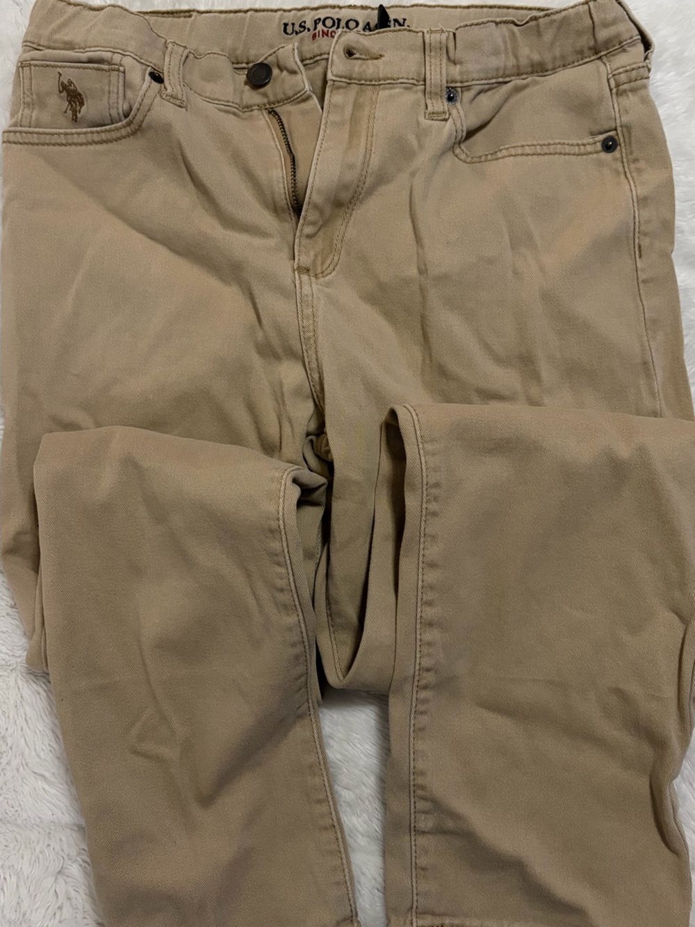 Girls Polo Khaki Jeans - Classic Casual School Jeans